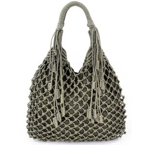 Anthro Monserat DeLuca Macrame  Belen hobo